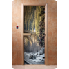 Дверь для сауны DoorWood (Дорвуд) 70x200 Фотопечать A096 правая, коробка ольха