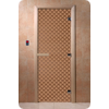 Дверь для сауны DoorWood (Дорвуд) 70x200 Основная серия Мираж (бронза матовое) правая
