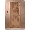 Дверь для сауны DoorWood (Дорвуд) 80x200 Основная серия Берёза (бронза матовое) левая