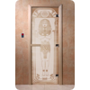 Дверь для сауны DoorWood (Дорвуд) 80x200 Основная серия Египет (сатин) левая