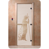 Дверь для сауны DoorWood (Дорвуд) 80x200 Основная серия Рим (сатин) левая