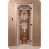 Дверь для сауны DoorWood (Дорвуд) 80x210 Основная серия Египет (бронза), левая