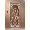 Дверь для сауны DoorWood (Дорвуд) 80x210 Основная серия Посейдон (бронза), правая