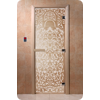 Дверь для сауны DoorWood (Дорвуд) 80x210 Основная серия Флоренция (сатин), левая