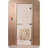 Дверь для сауны DoorWood (Дорвуд) 90x200 Основная серия Банька (сатин), правая