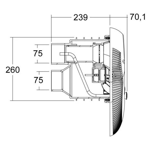     Abletech 40/3 220V Cument Jet LED light white