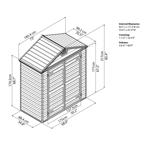   () Palram Skylight (6*3), tan