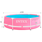    INTEX Metal Frame Pink 28292, 24476  () ()